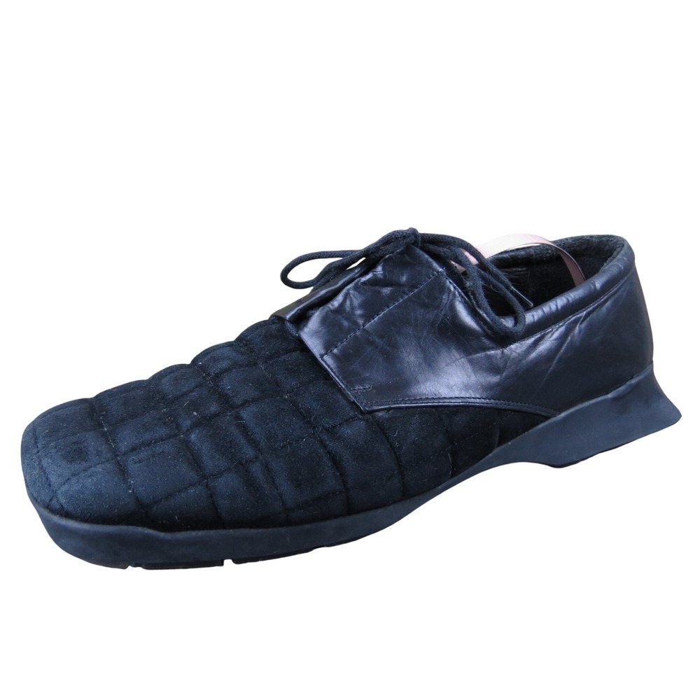 Walking‎ Company Women's Black Suede Leather Lace-Up Comfort Shoes Size 41